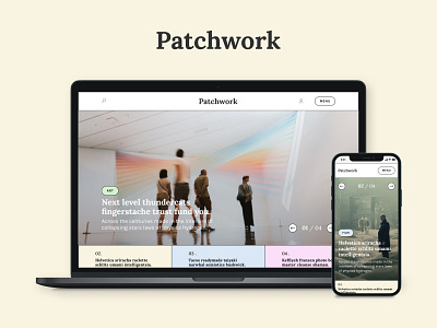 Patchwork: your Daily Dose of Inspiration app branding design ui ux