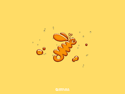 logo Bee Honey-عسل نحل arabic bee branding calligraphy honey logo shewaa typography