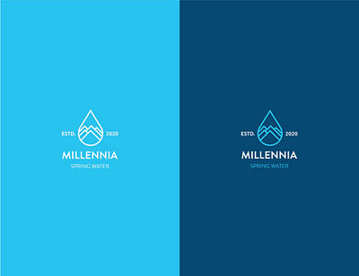 Millennia - Spring Water - Logo logo logo design logodesign logos logotype minimalism minimalist logo minimalist logo design trending trendy