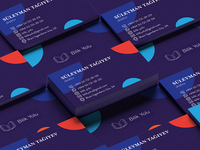 Business Card for Suleyman Taghiyev businesscard businesscarddesign colorful colors