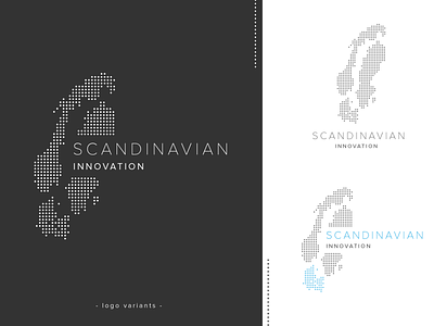 Logo design - Scandinavian innovation black and white branding dotted gray logo logo design minimal minimalistic scandinavia startup logo
