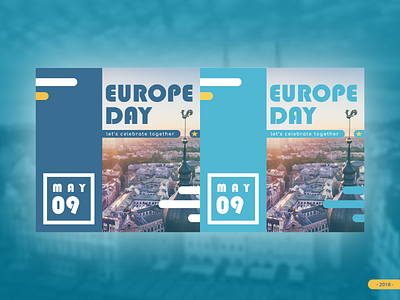 Booklet/Instagram post design "Europe day"