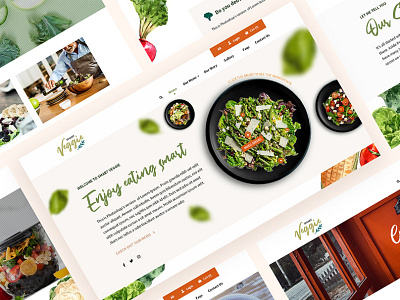 Smart Veggie - Online Store for Salad Concept food food web design food website greens salads ui ux vegetables web design website website design