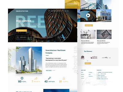Smarchitecture - An architecture website concept architecture buildings corporate design graphic design modern real estate web design website website design
