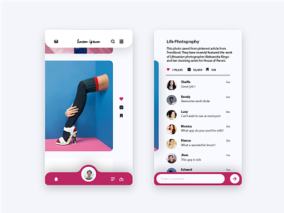 Social media comment section - Daily UI challenge