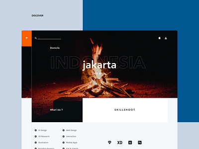 Discover Portofolio Page colors dailyinspiration design layout typografi userinterface visual web
