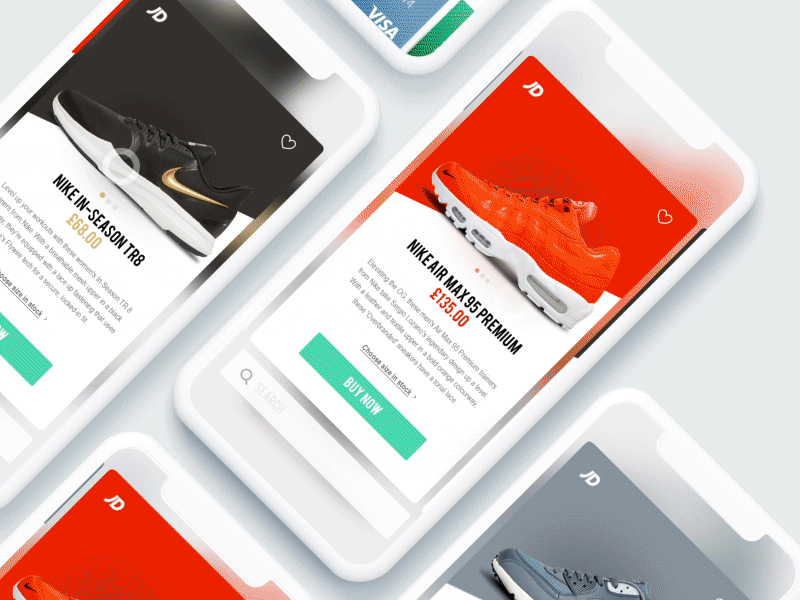 JD UI App Concept animation branding clean design flat gif iphone motion screen ui ux