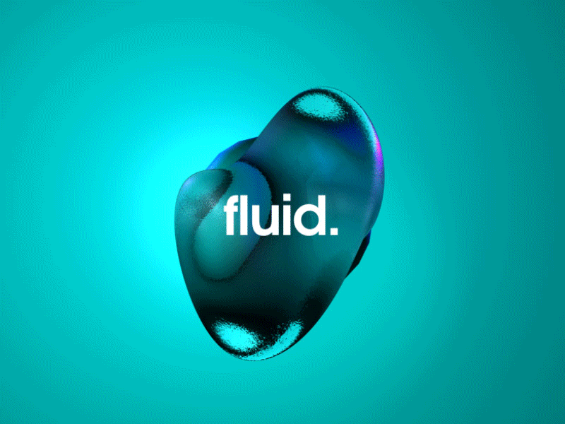 F L U I D animation cinema 4d design fluid gfx graphics motion smooth