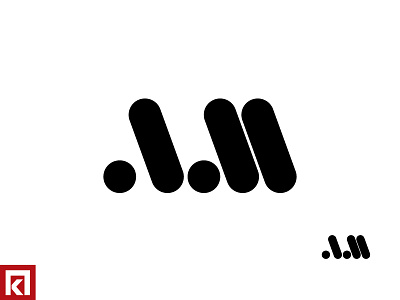 A M branding icon logo typography