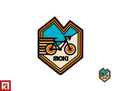 Moki Doorstep - Sticker 2 art badge bold design flat icon logo merchandise sticker