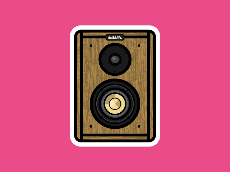 Speaker Dribbble Sticker Pack by Kyle Timothy Lusty on Dribbble