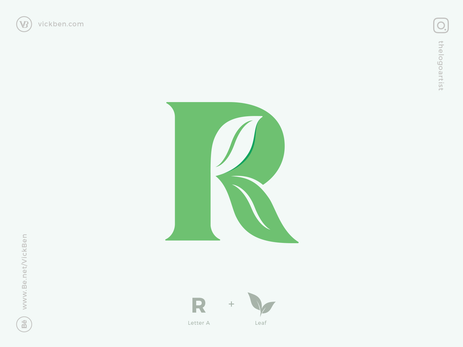green letter r