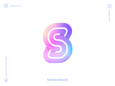 S branding clean colorful creative design designer geometric initial letter logo logo design logo designer logo for sales mark minimal s simple type