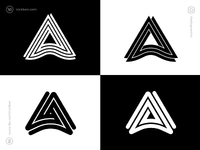 Letter A Logos a alphabet black and white bold brandmark designer exploration geometric initial letter logo logo design logo designer logos logotype minimal monogram one color type