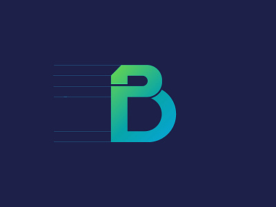 Monogram abstract bd brand branding colorful creative designer geometric icon logo mark pd