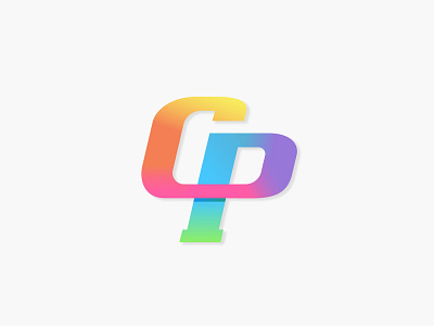 CP branding brandmark c colorful cp cp logo creative design geometric gradient logo letter cp letter mark logo logo design logo designer logo mark logotype mark p pc logo