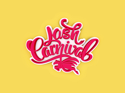 Lash Carnival 3d calligraphy carnival custom designer font hand lettering illustration lash lettering logo logo design logo designer logotype logotypes script sketch type typography vector