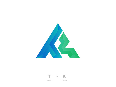 TK alphabet branding brandmark designer geometric k letter lettermark letters logo logo design logo designer logos mark minimal t tk triangle type typeface