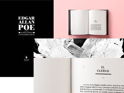 Poe book III abstract book branding cover dark design editorial layout poe type typography