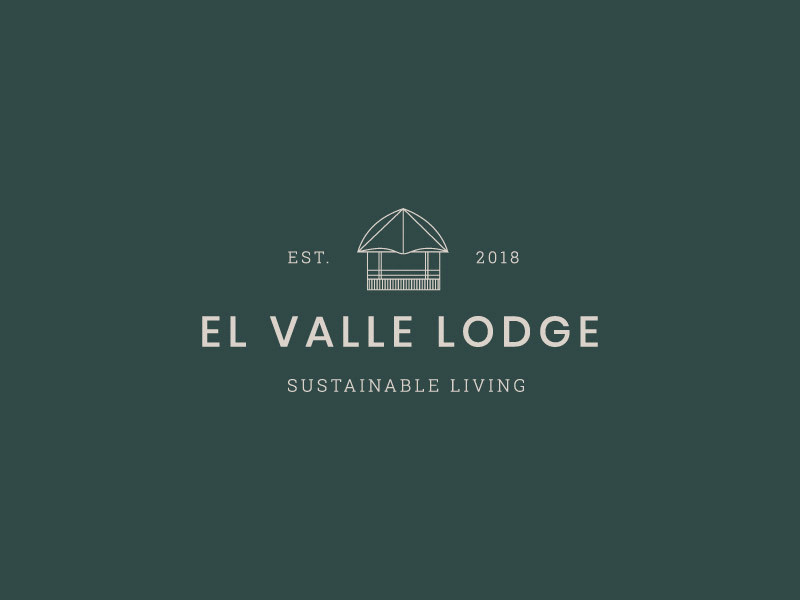 Lodge Branding IV brand branding clean design green hotel identity illustration logo logotype type typography