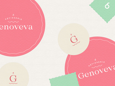 Genoveva Branding - Coasters, stickers & stamps