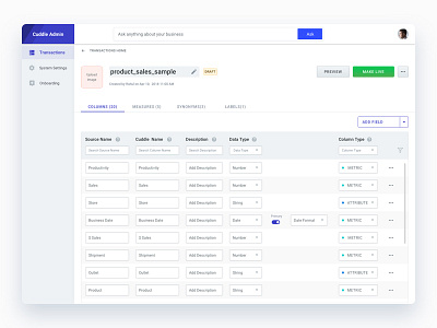 Cuddle Admin Module admin data design ux