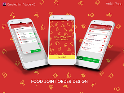 Restaurant Design adobe xd android design mockup ui design uiux uiux design