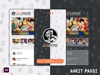 Animearchive Mobile App Design By Ankit Passi On Dribbble