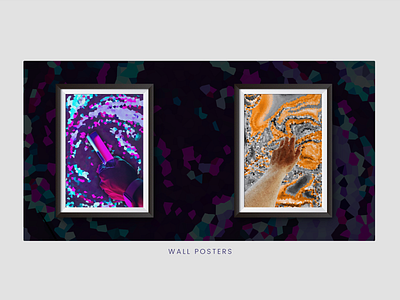 Wall Posters Crystallized Abstract - Showcase 3d art 3dart abstract abstract art adobe adobe illustrator art bold color branding decor design design art illustration poster typography ui ux ux vector wall art wall decor