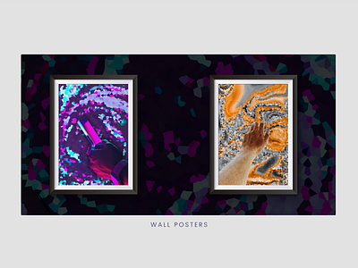 Wall Posters Crystallized Abstract - Showcase