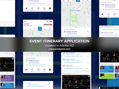 Event Itineary Application adobe