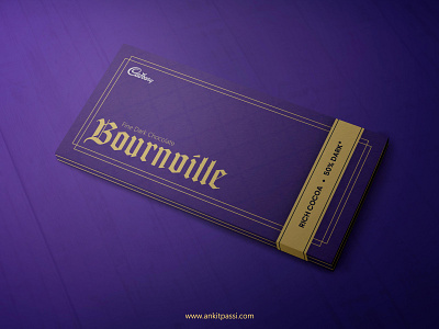 Cadbury's Bournville packaging redesign adobe adobe illustrator adobe photoshop branding chocolate chocolate bar chocolate packaging design dribbbleweeklywarmup illustration mockup package package mockup packagedesign packages packaging wrapper