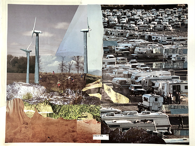 A Tale of Two Worlds analogue collage