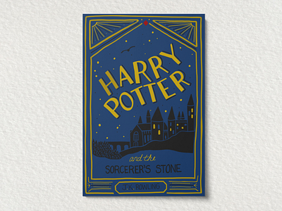 You're Hand Lettered, Harry. book cover harry potter illustration lettering lettering art lettering challenge personal project practice procreate procreate art sketch skillshare