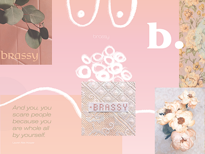 Brassy. collage brand brassy collage design identity personal project