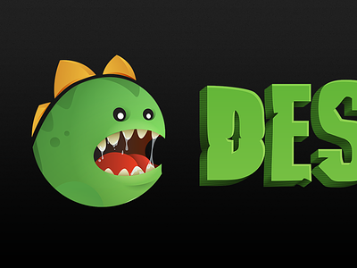 Designzillas brand design dinosaur identity illustration logo rebrand variation