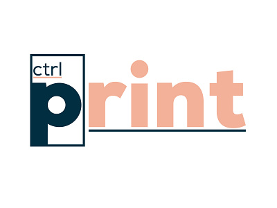 Print Typography branding design icon illustration typography