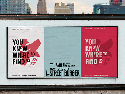 Poster - Burger shop design graphic design lettering poster