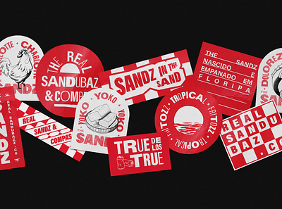 Sticker - Sandwich shop branding design graphic design illustration lettering sticker
