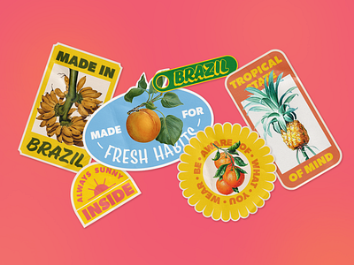 DaCosta Verde - Stamps / stickers design graphic design illustration lettering stamp sticker
