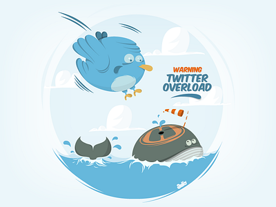 Twitter Overload apparel fun vector