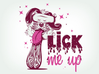 Lick Me Up apparel fun vector