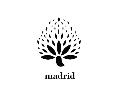 Madrid Draft Logo country illustration logo madrid spain strawberry vector