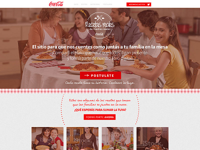 Coca Meals graphic design webdesign