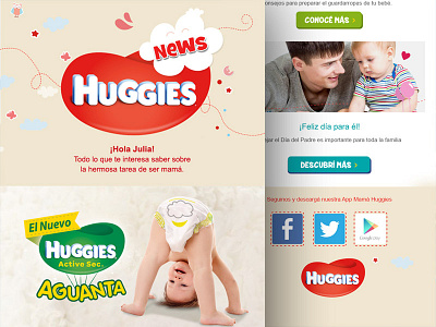 Huggies Newsletter graphic design misc newsletter