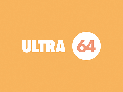 Logo Ultra 64 brand design graphic logo