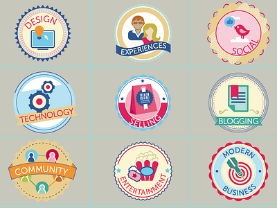 Category Badges badges blog categories