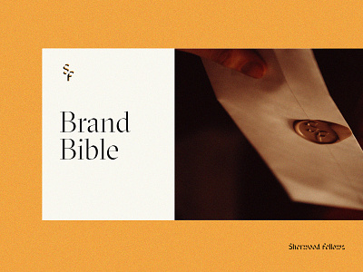 Sherwood Fellows | Brand brand branding identity logo typography wax stamp
