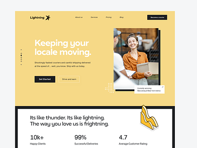 Lightning Couriers | Web & Brand
