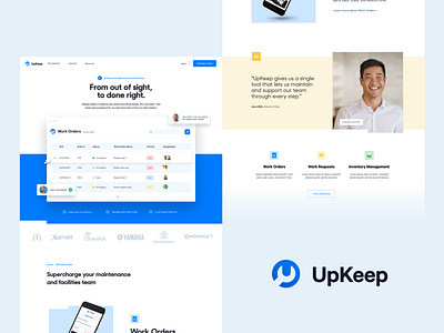 UpKeep.io | Web Explorations 2 app brand branding contruction hard hat identity logo maintenance people typography worker